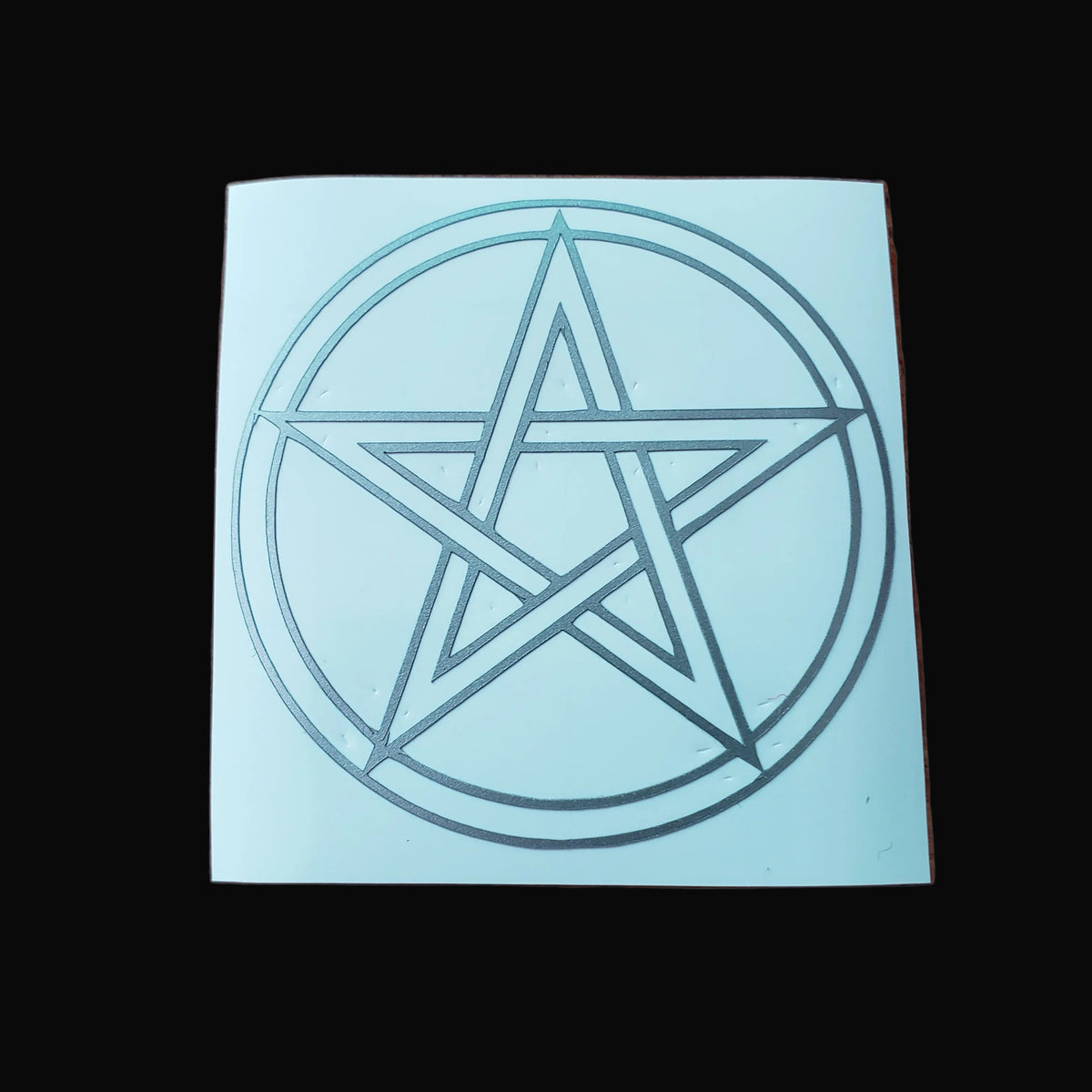Pentacle Star Fine Line Permanent Sticker